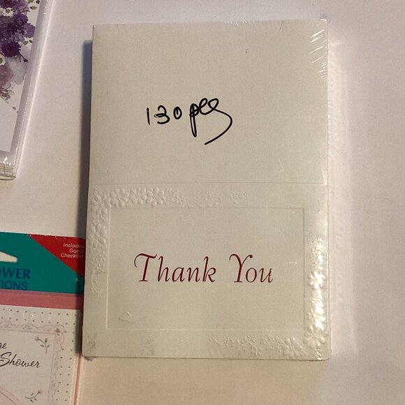 A Bundle of Baby Shower Thank You & Invitation Cards With Envelopes - Picture 5 of 6